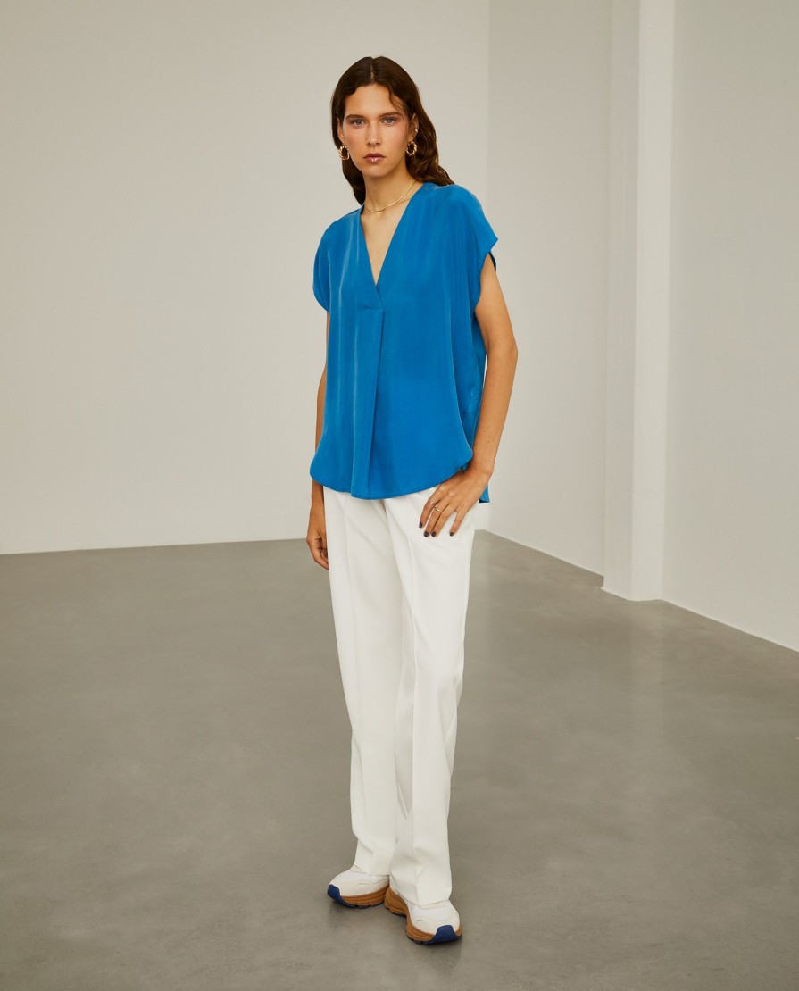 Lion Of Porches Blusas | Blusa Fluida Assimetrica
