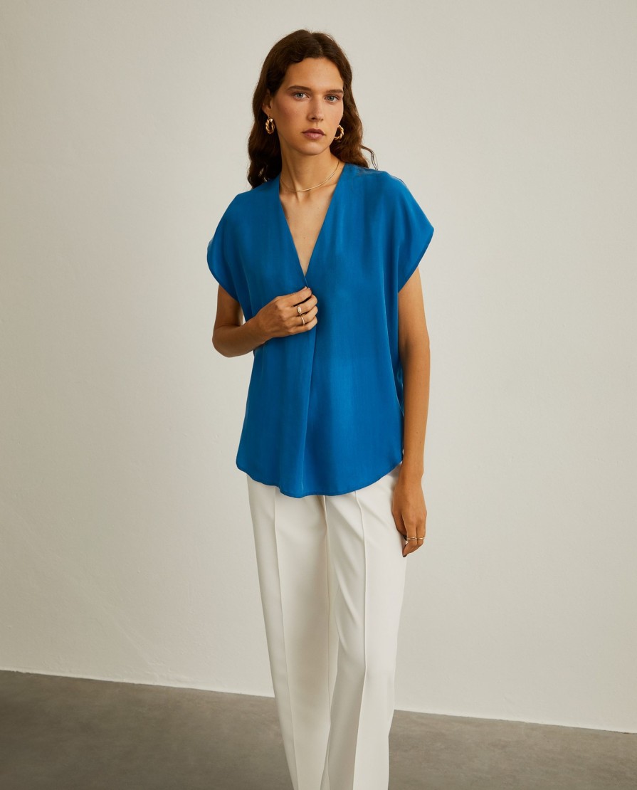 Lion Of Porches Blusas | Blusa Fluida Assimetrica