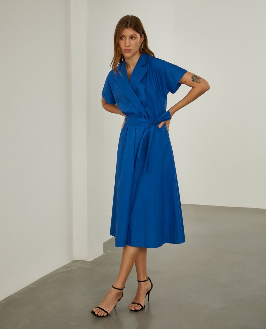 Lion Of Porches Vestidos & Macacoes | Vestido Midi Com Decote De Trespasse