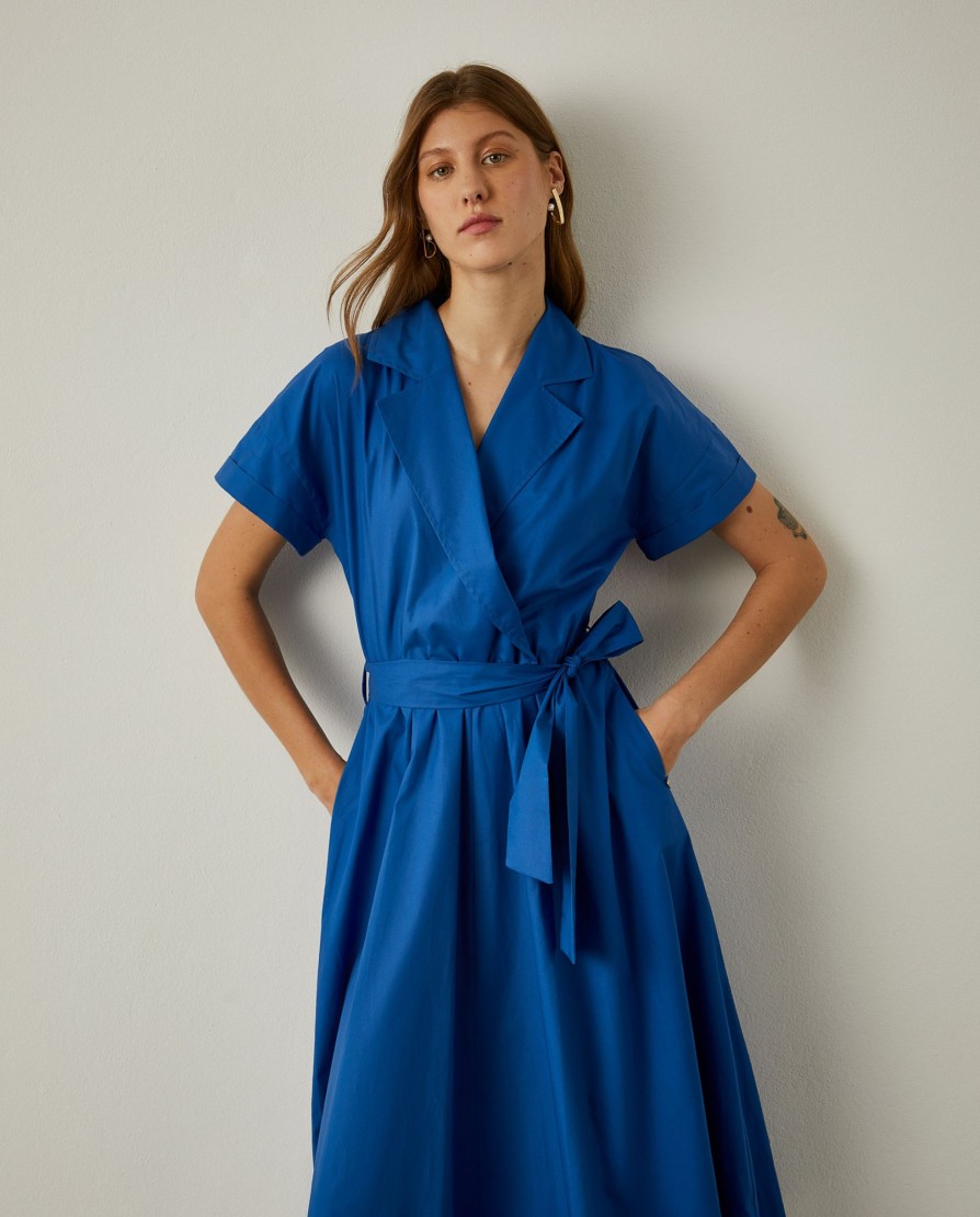 Lion Of Porches Vestidos & Macacoes | Vestido Midi Com Decote De Trespasse