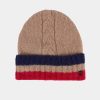 Lion Of Porches Bones E Chapeus | Gorro Trancado Com Riscas