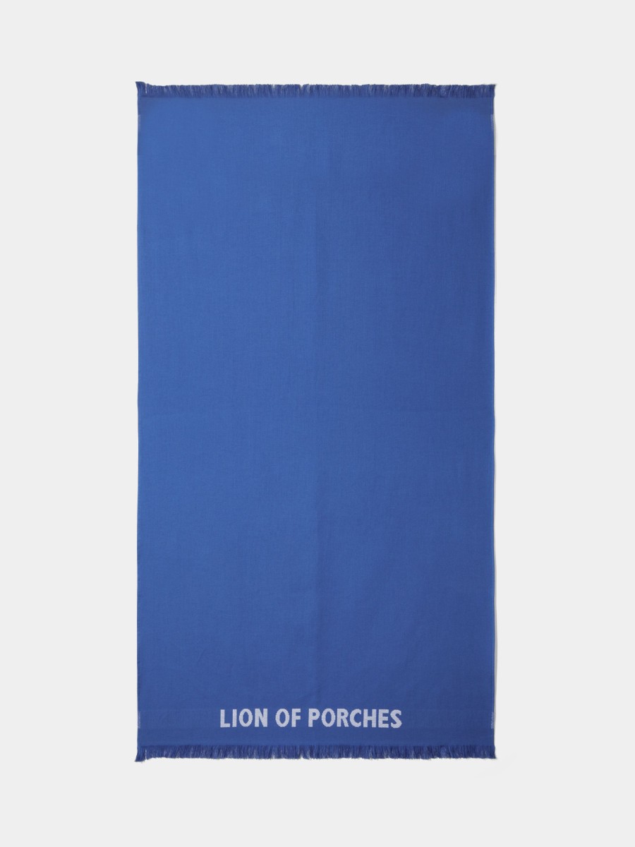 Lion Of Porches Praia | Pareo De Algodao Com Franjas