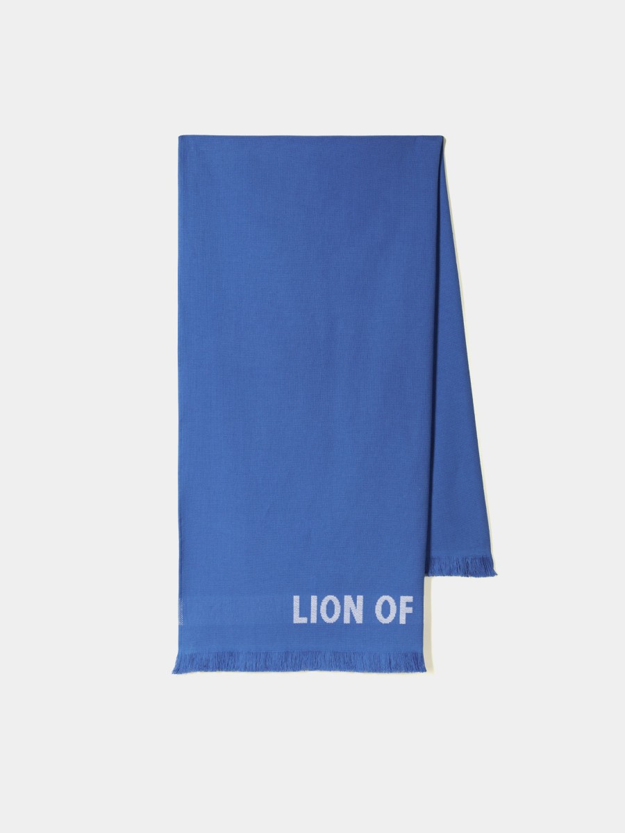 Lion Of Porches Praia | Pareo De Algodao Com Franjas