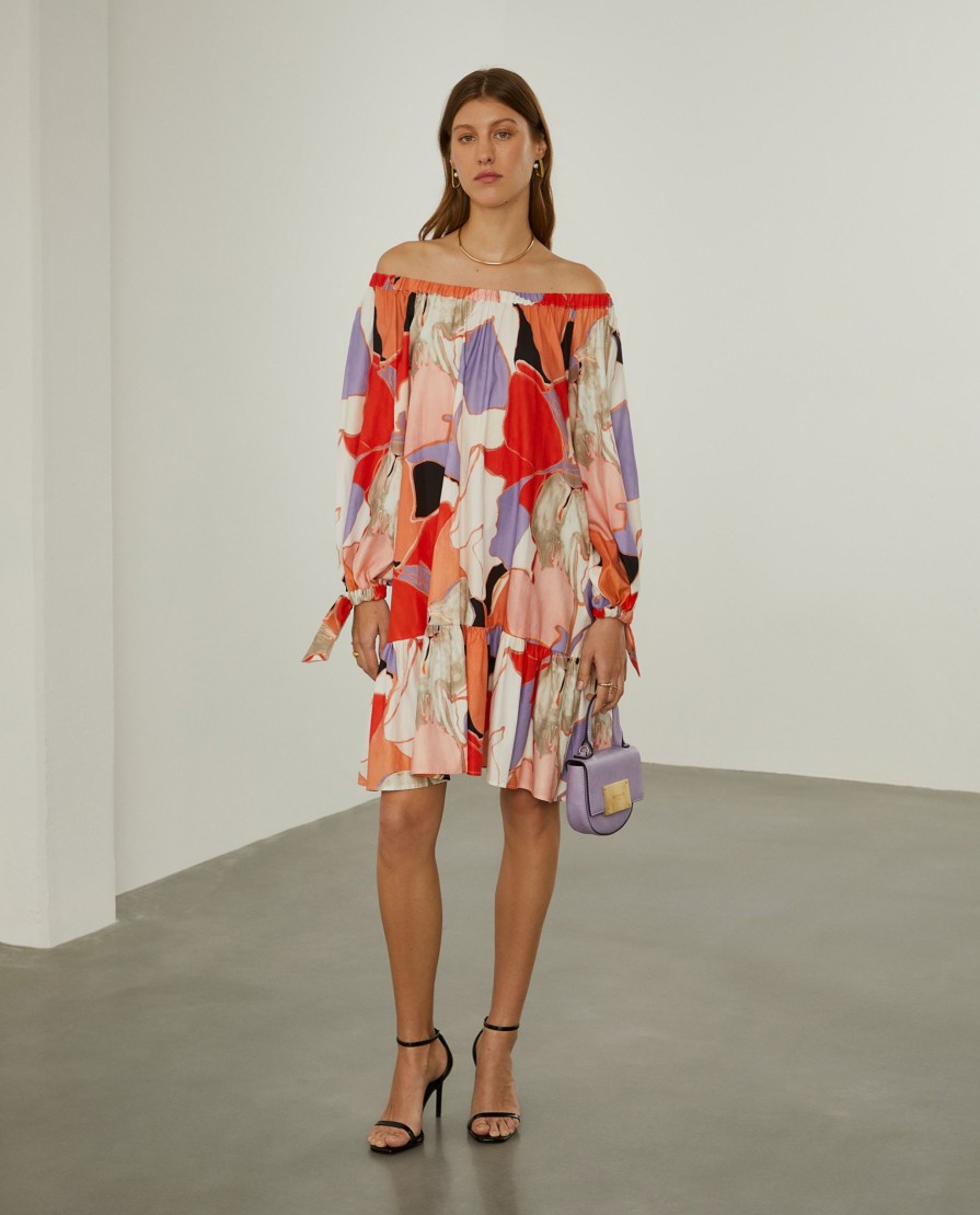 Lion Of Porches Vestidos & Macacoes | Vestido Curto Com Padrao Abstrato