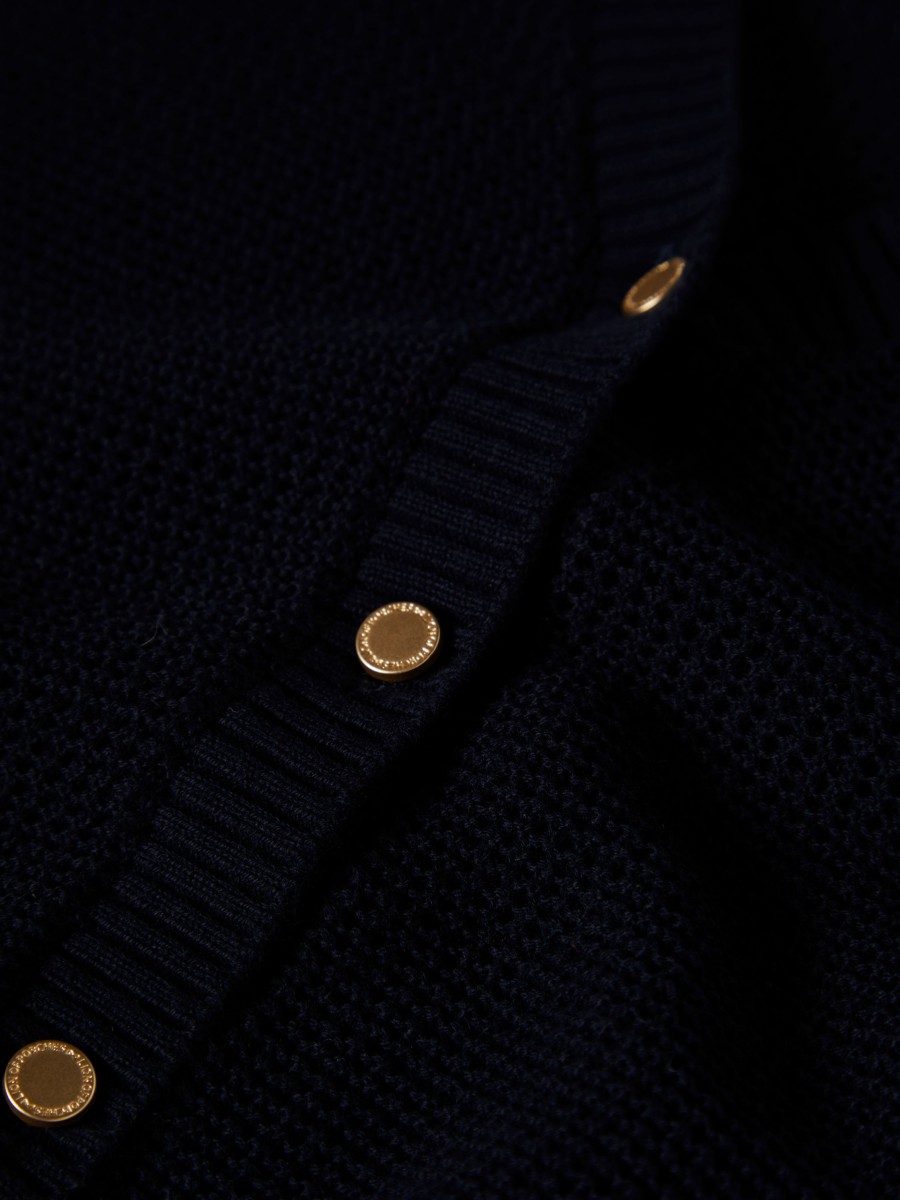 Lion Of Porches Cardigans | Casaco De Malha Com Botoes Em Contraste
