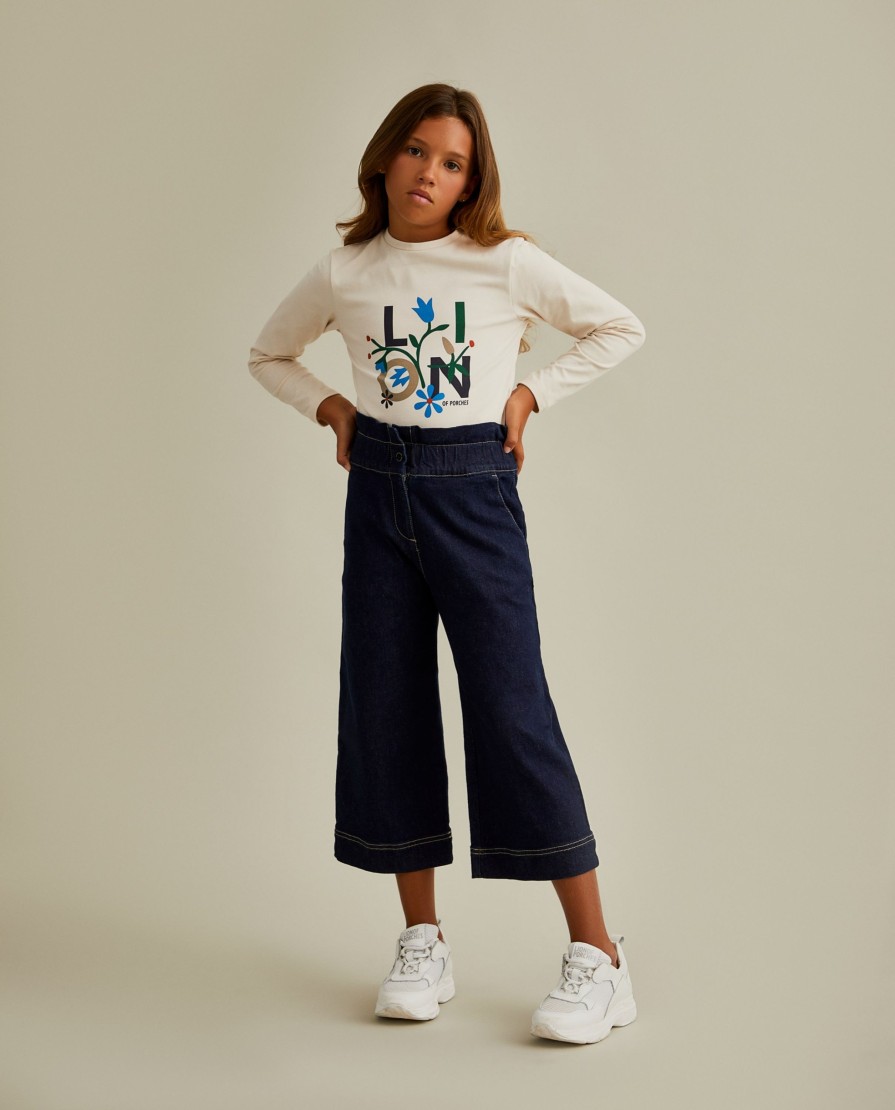 Lion Of Porches Calcas | Calcas Denim Com Folho