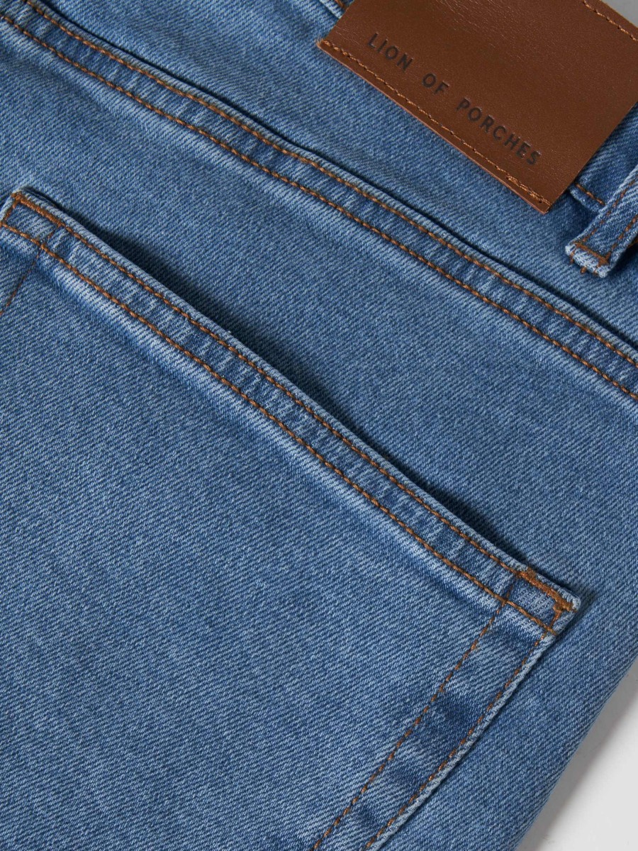 Lion Of Porches Calcas & Calcoes | Calcas De Ganga Slim Fit Com 5 Bolsos