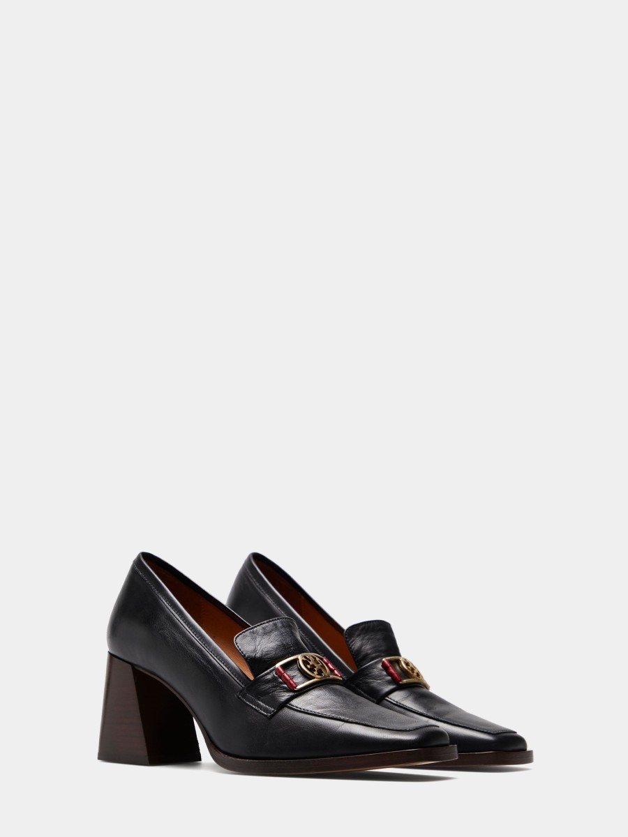Lion Of Porches Sapatos | Mocassim 100% Pele Com Tacao