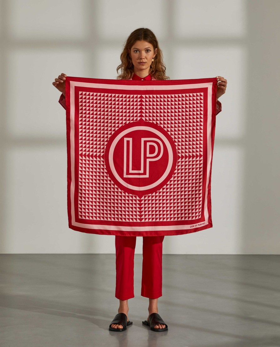 Lion Of Porches Lencos E Echarpes | Lenco Para Mulher De Seda Estampado Com Monograma
