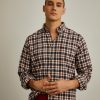 Lion Of Porches Regular Fit | Camisa Regular Fit Em Tecido Com Padrao De Xadrez