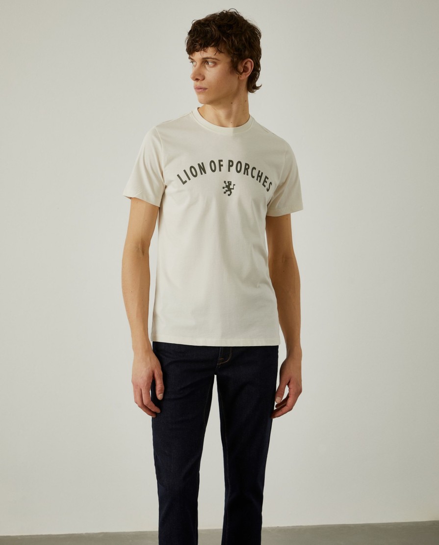 Lion Of Porches T-Shirts | T-Shirt De Algodao Com Logotipo No Peito