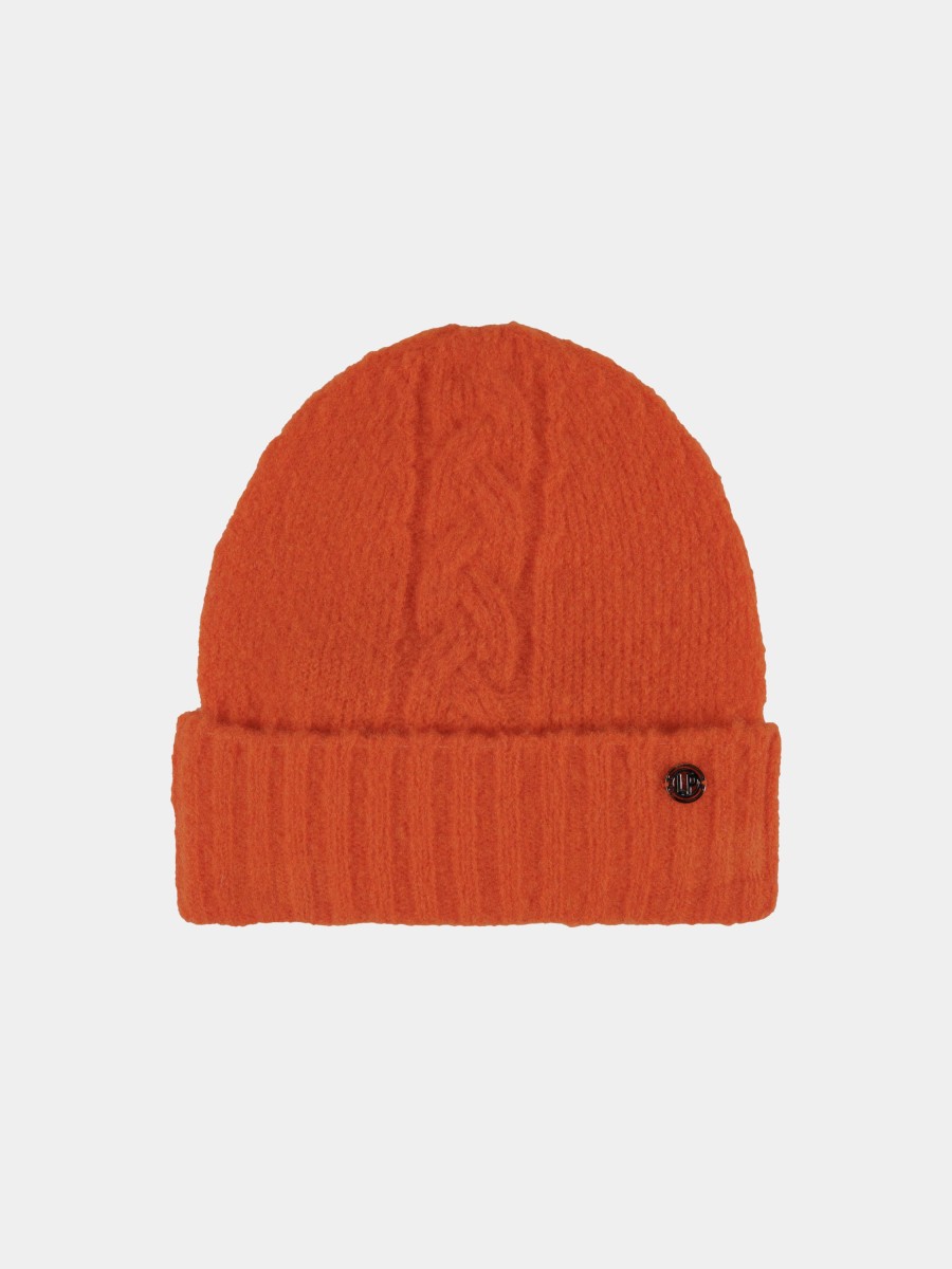 Lion Of Porches Bones E Chapeus | Gorro Trancado Laranja