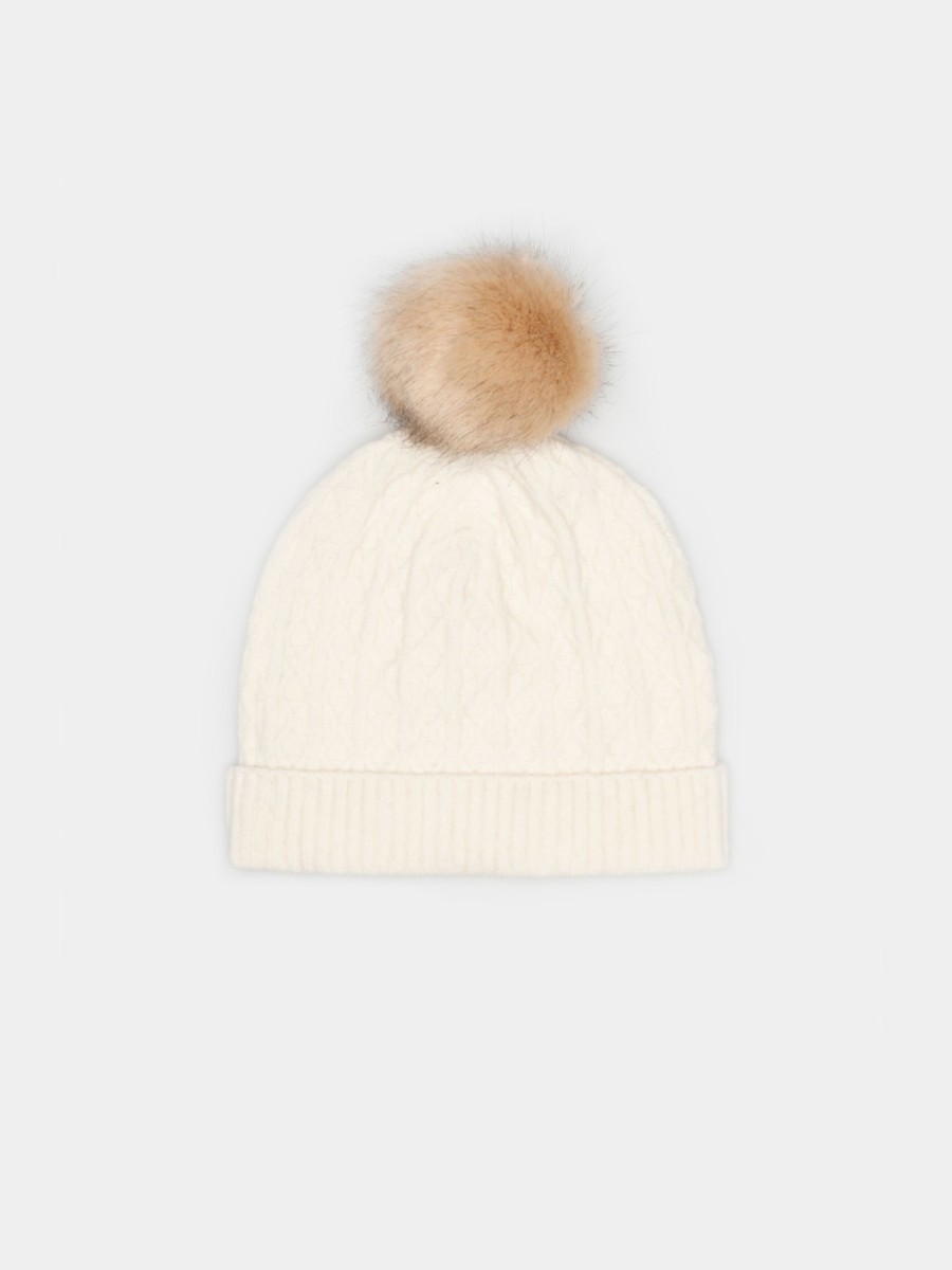 Lion Of Porches Bones E Chapeus | Gorro Em Malha Tricotada Com Pompom